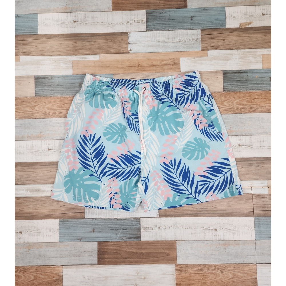Southern Proper Hawaiian Print Swim Shorts Mens Mesh Lined Pocketed Sz Medium